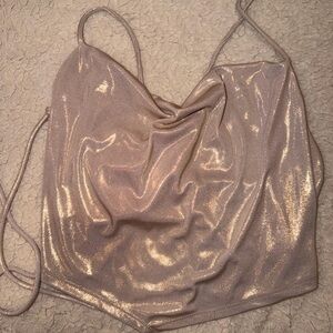 Shimmering Cream Women's Top
